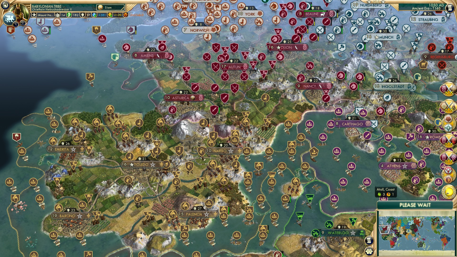CBR In-Game Screenshot of Burgundian Bi-front War