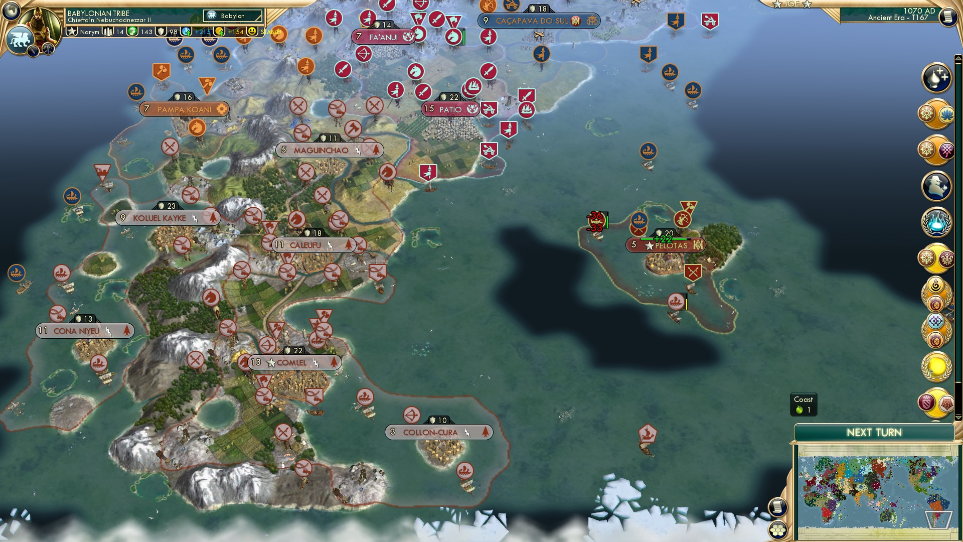 CBR In-Game Screenshot of Failed Falklands Fiasco