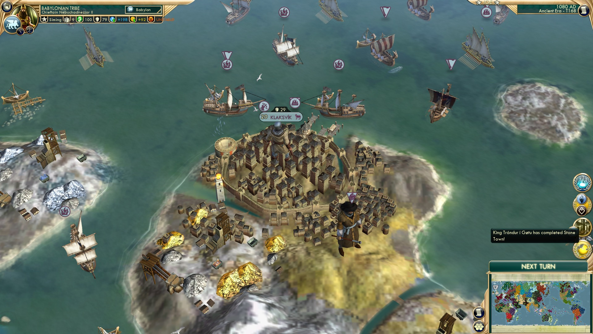 CBR In-Game Screenshot of Stone Town Strategy?