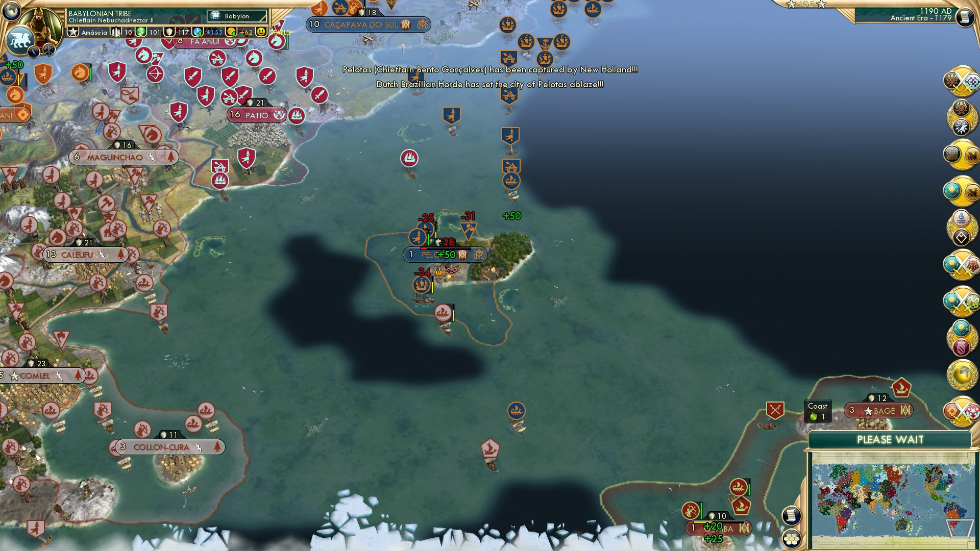 CBR In-Game Screenshot of Fire in the Falklands