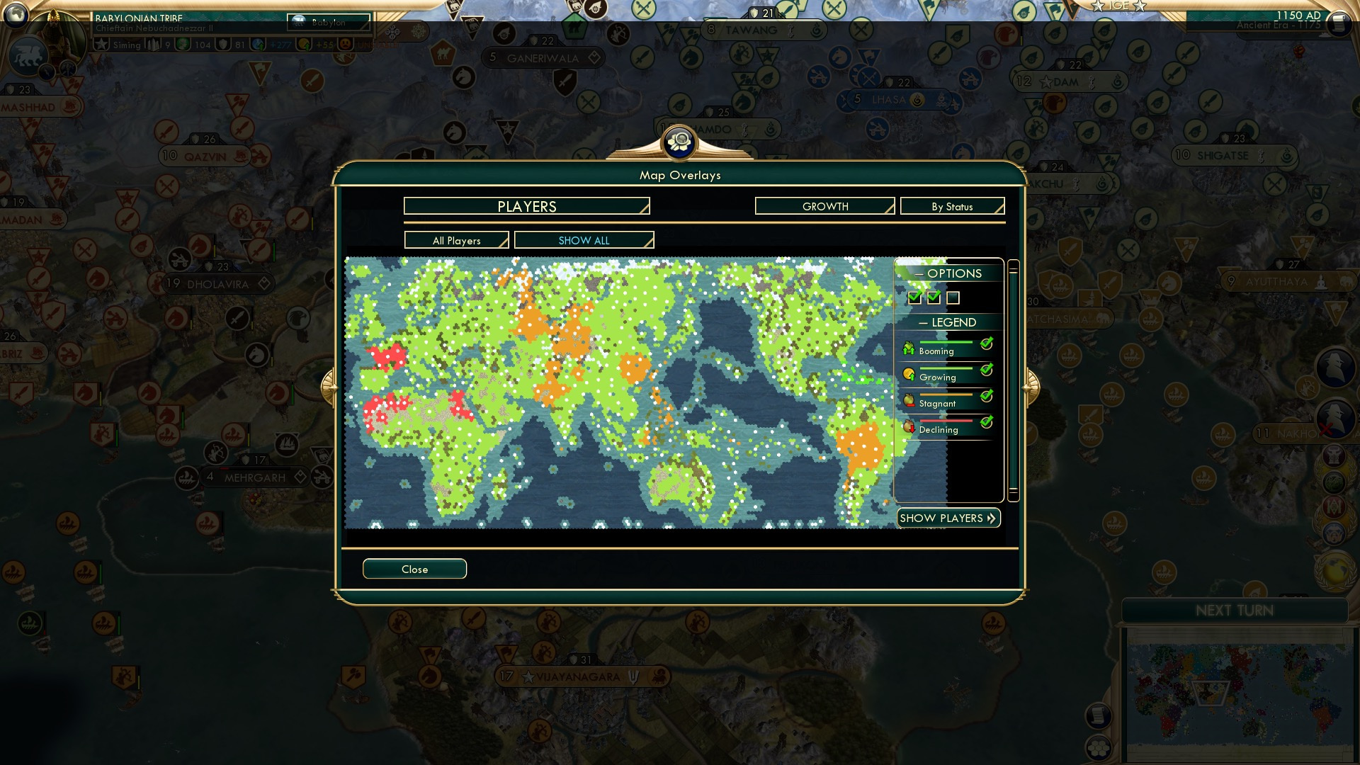 CBR In-Game Screenshot of Rising up and rising down