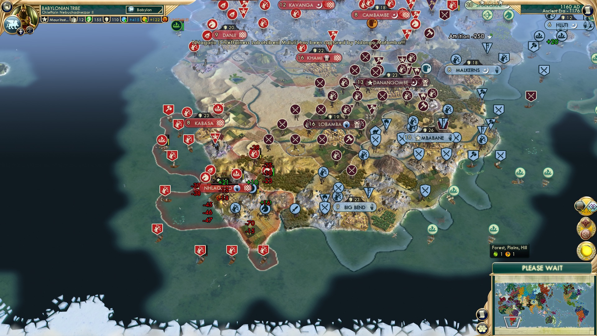 CBR In-Game Screenshot of Eswatini gets Capped