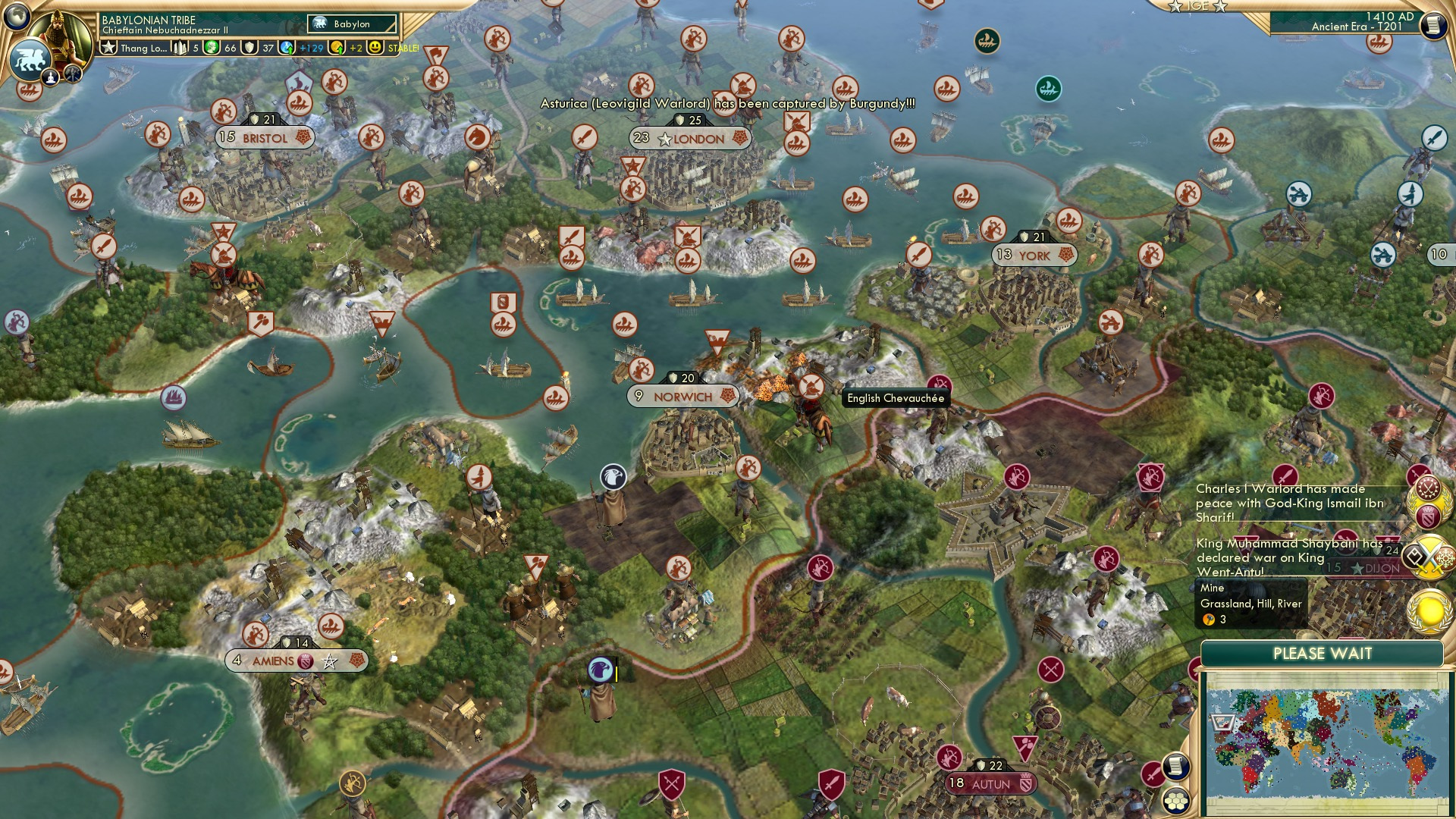 CBR In-Game Screenshot of Chevauchée sounds very French for an English unit.