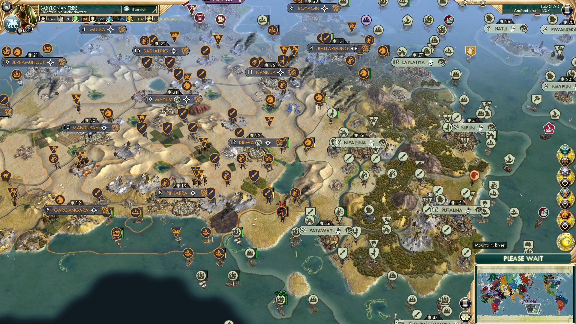 CBR In-Game Screenshot of The Outback burns