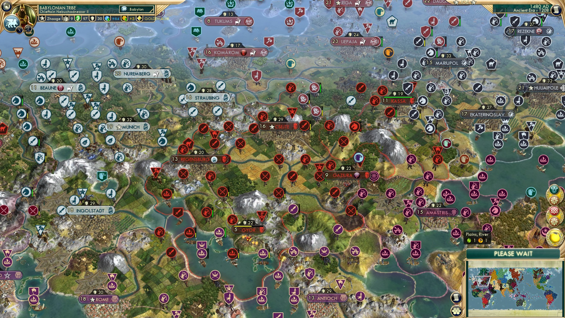 CBR In-Game Screenshot of Gyory to Rome!