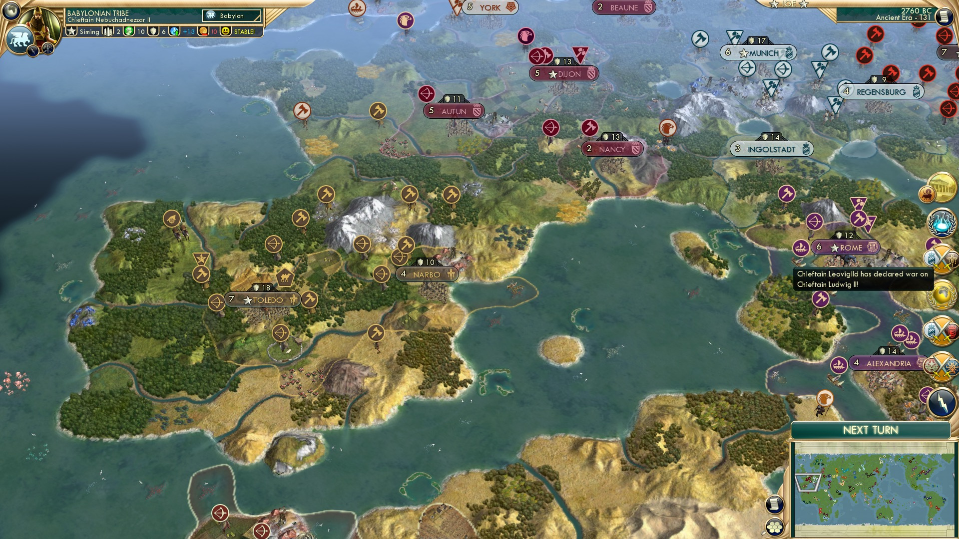 CBR In-Game Screenshot of Veni, Vidi, Visigoth