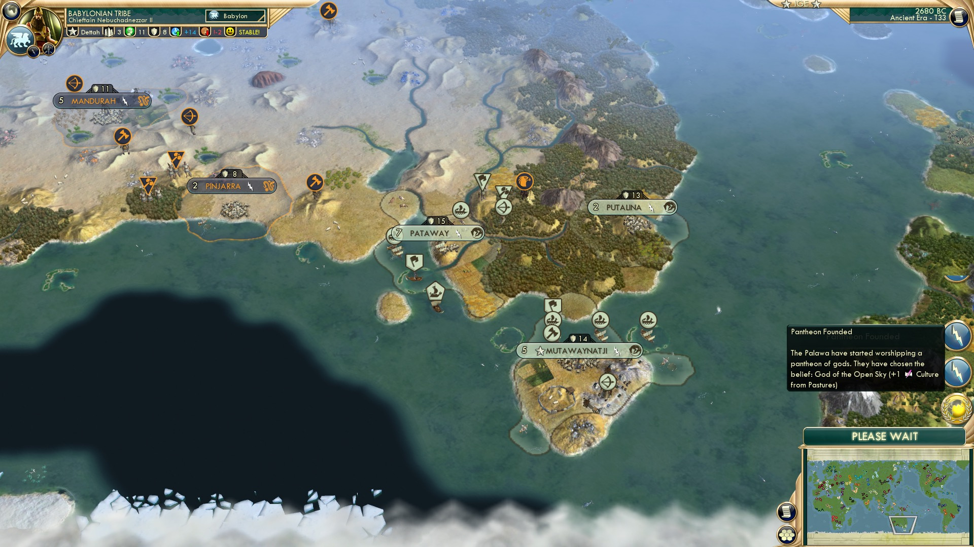 CBR In-Game Screenshot of Palawa World