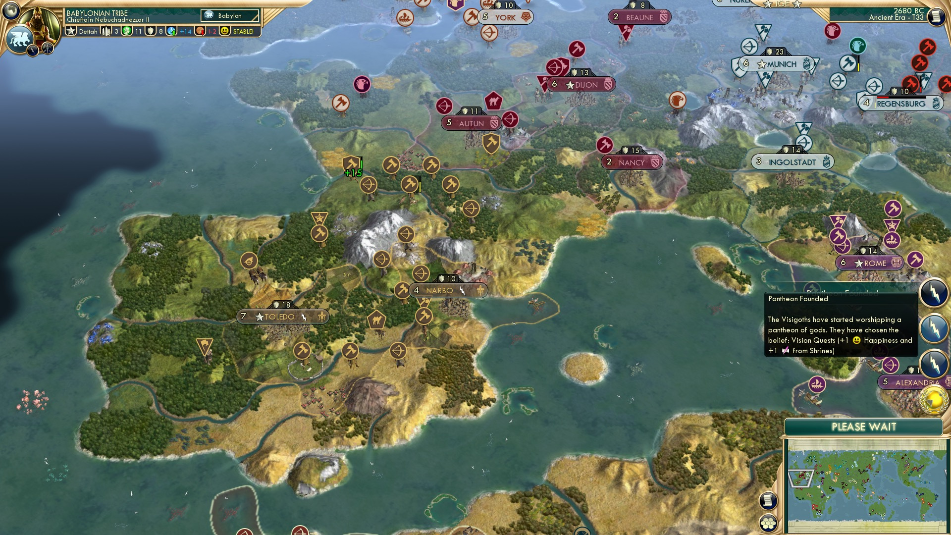 CBR In-Game Screenshot of Searching for Meaning