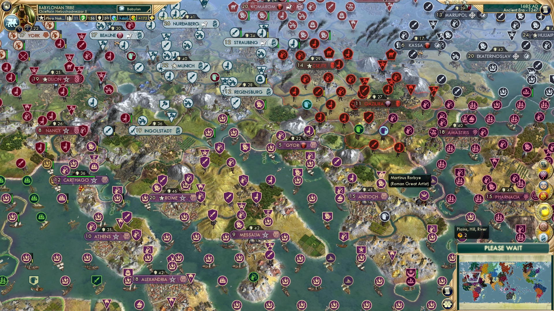 CBR In-Game Screenshot of Roman Holiday