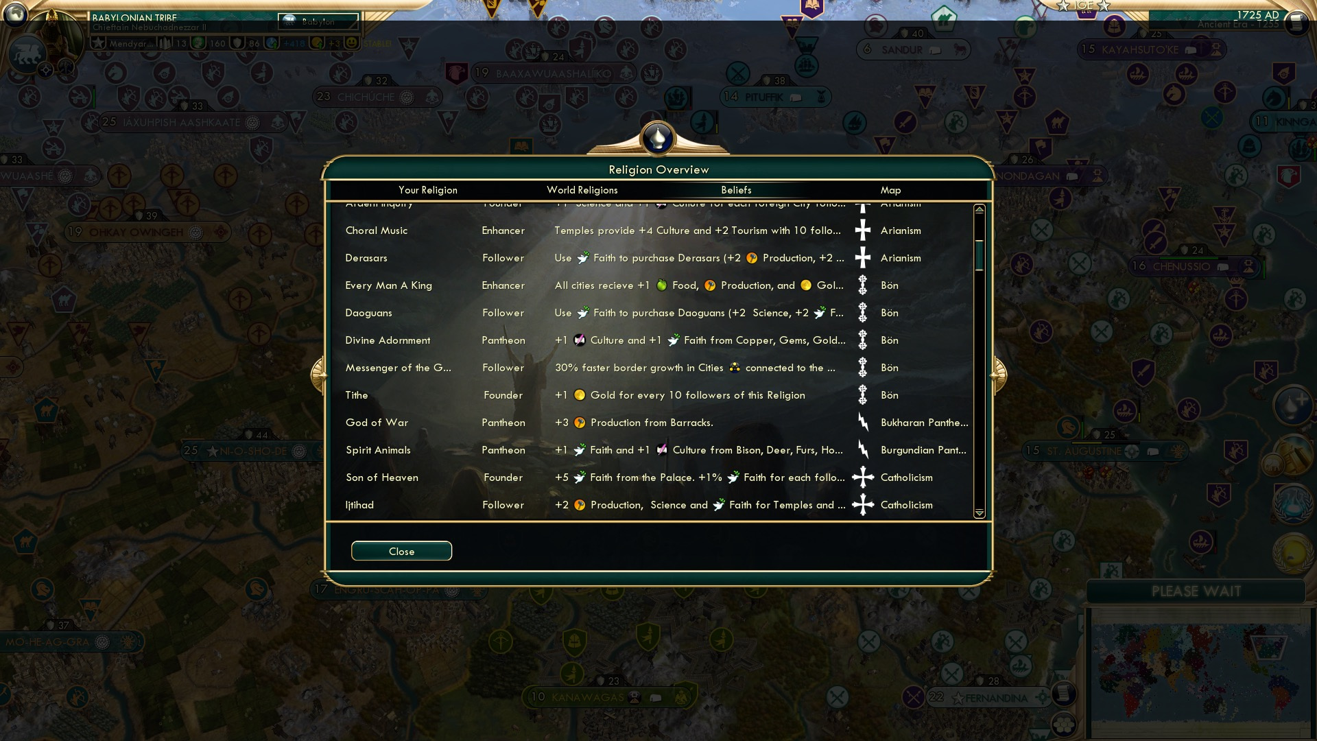 CBR In-Game Screenshot of “…it is easier for a camel to pass through a needle, than for a rich man to enter the kingdom of God” Matthew 19:24