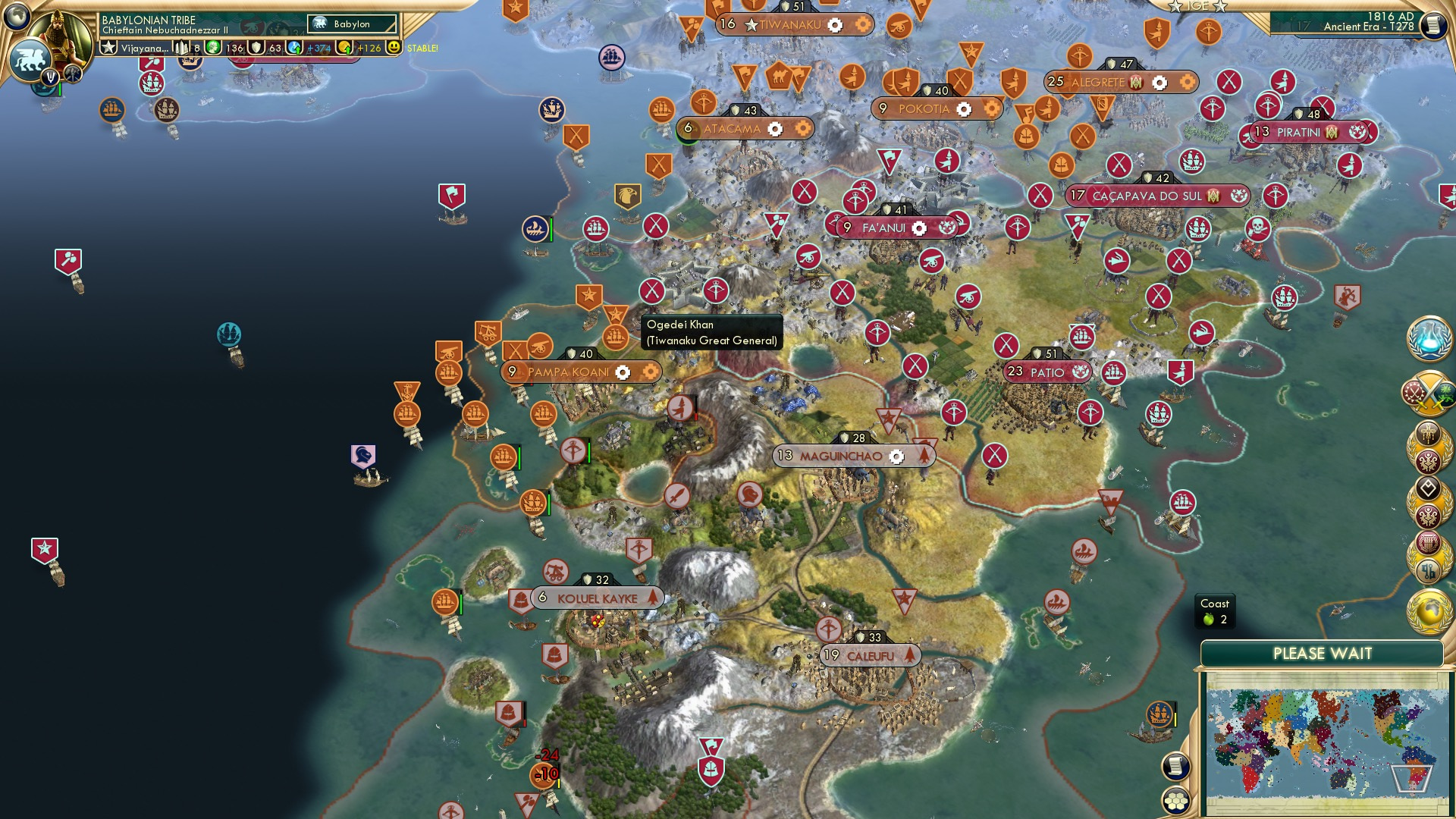 CBR In-Game Screenshot of Khan on Vacation