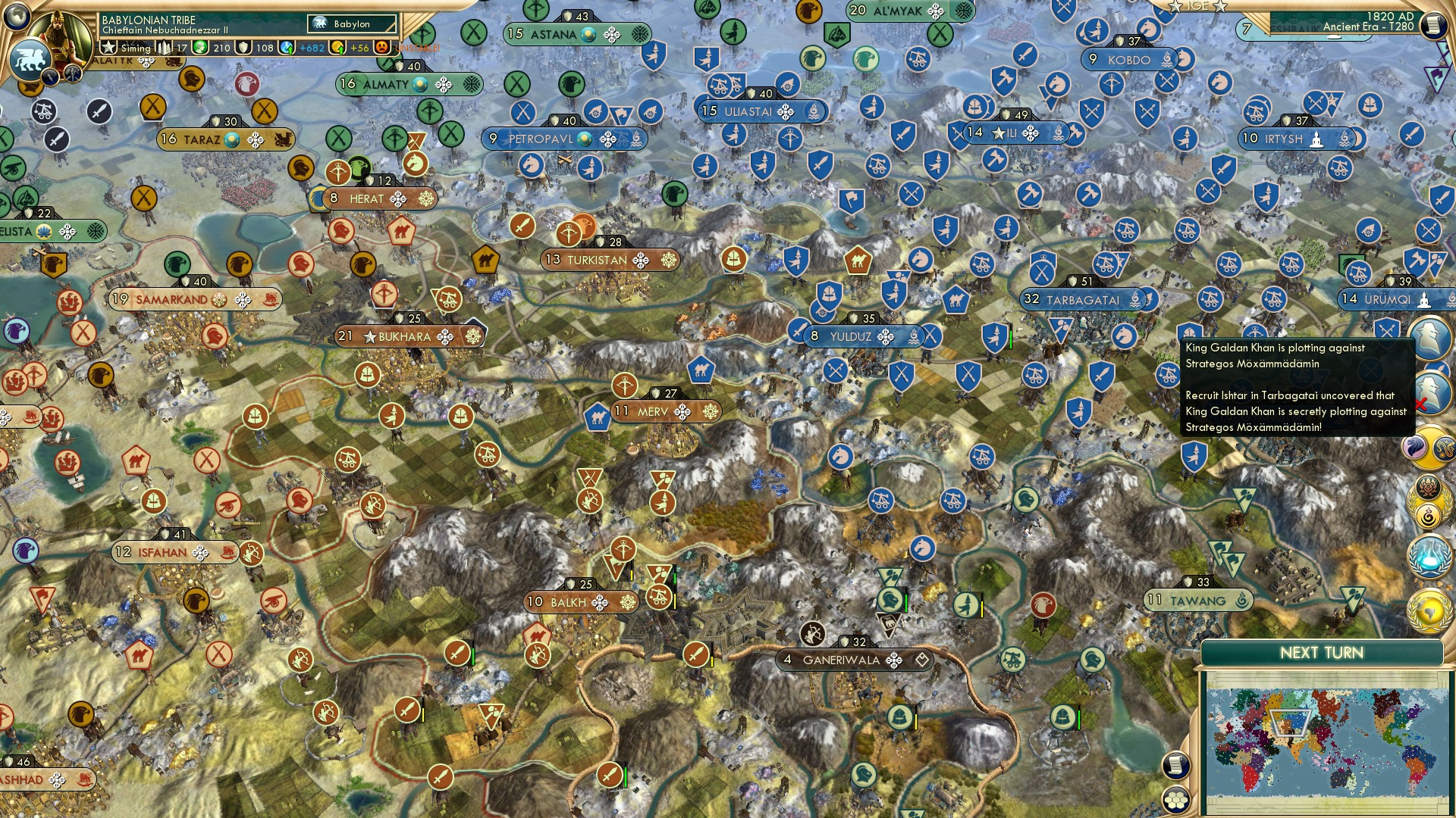 CBR In-Game Screenshot of Plotting in the Pamirs