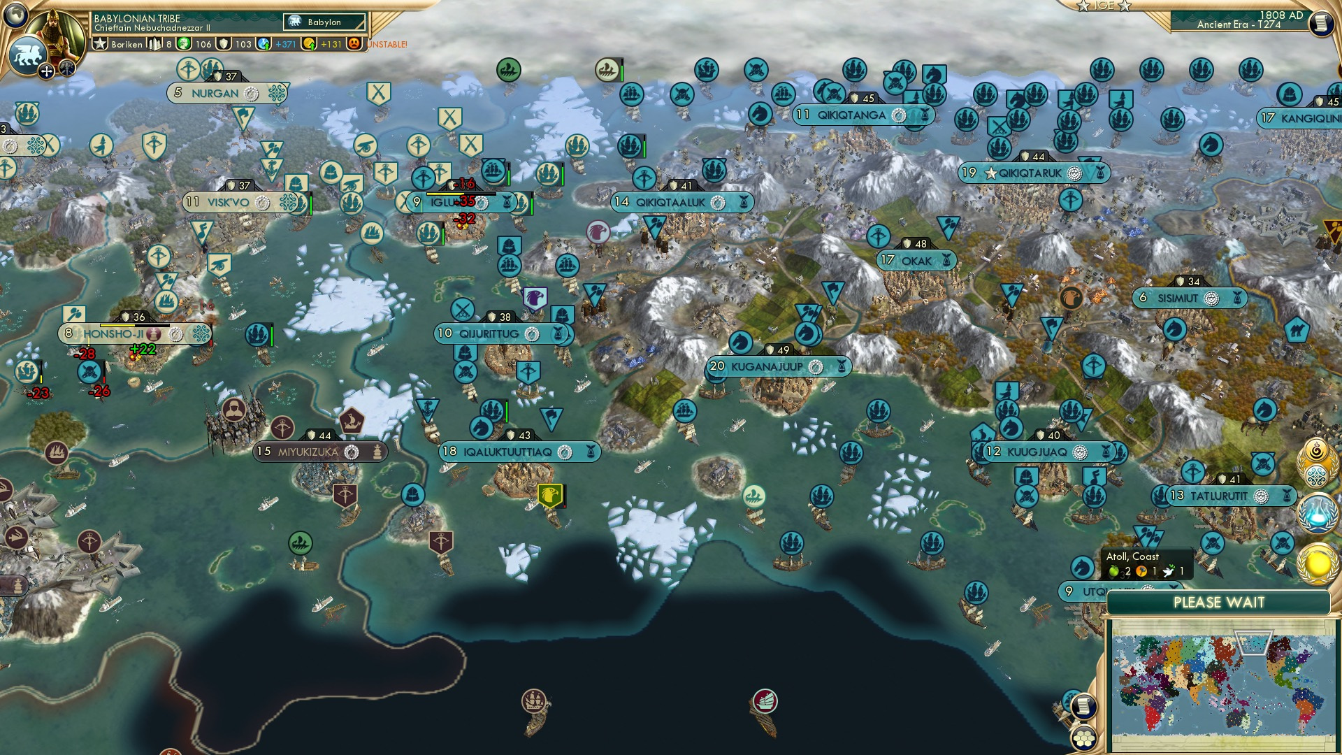 CBR In-Game Screenshot of Naval Warfare in the Bering Strait