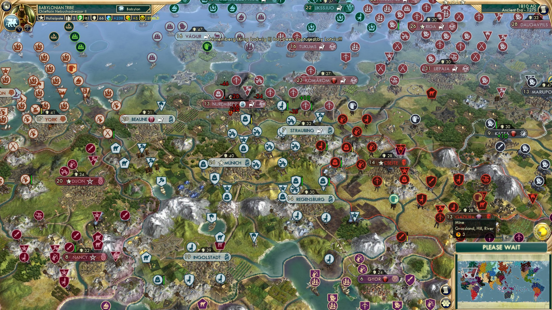 CBR In-Game Screenshot of Nuremberg Kneels