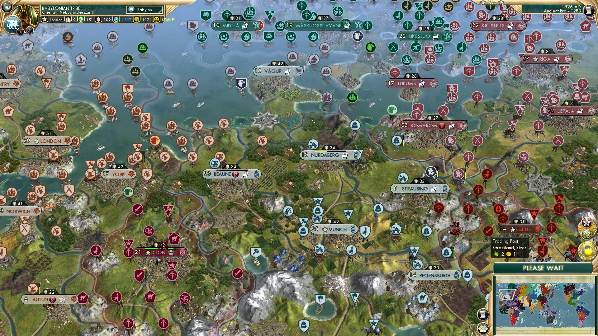 CBR In-Game Screenshot of They really are the German civ rn