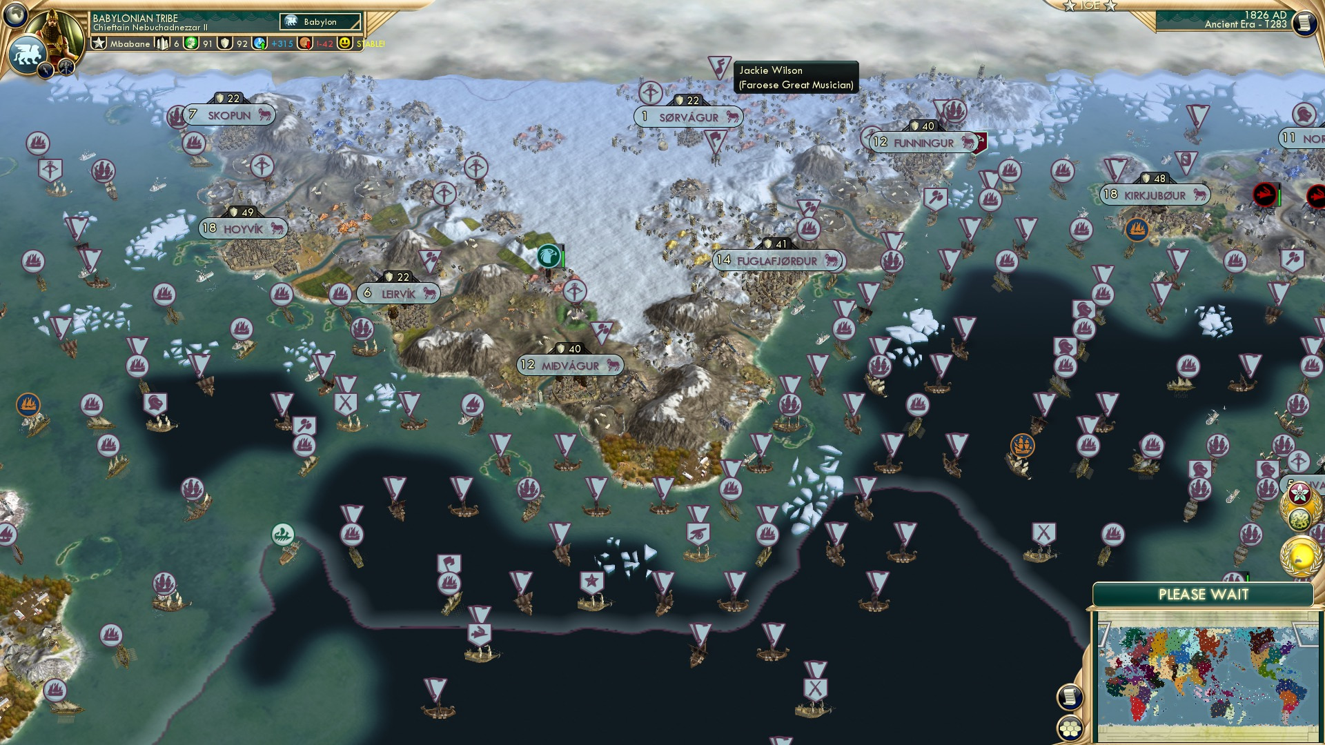 CBR In-Game Screenshot of Poor dude, stuck in the snow