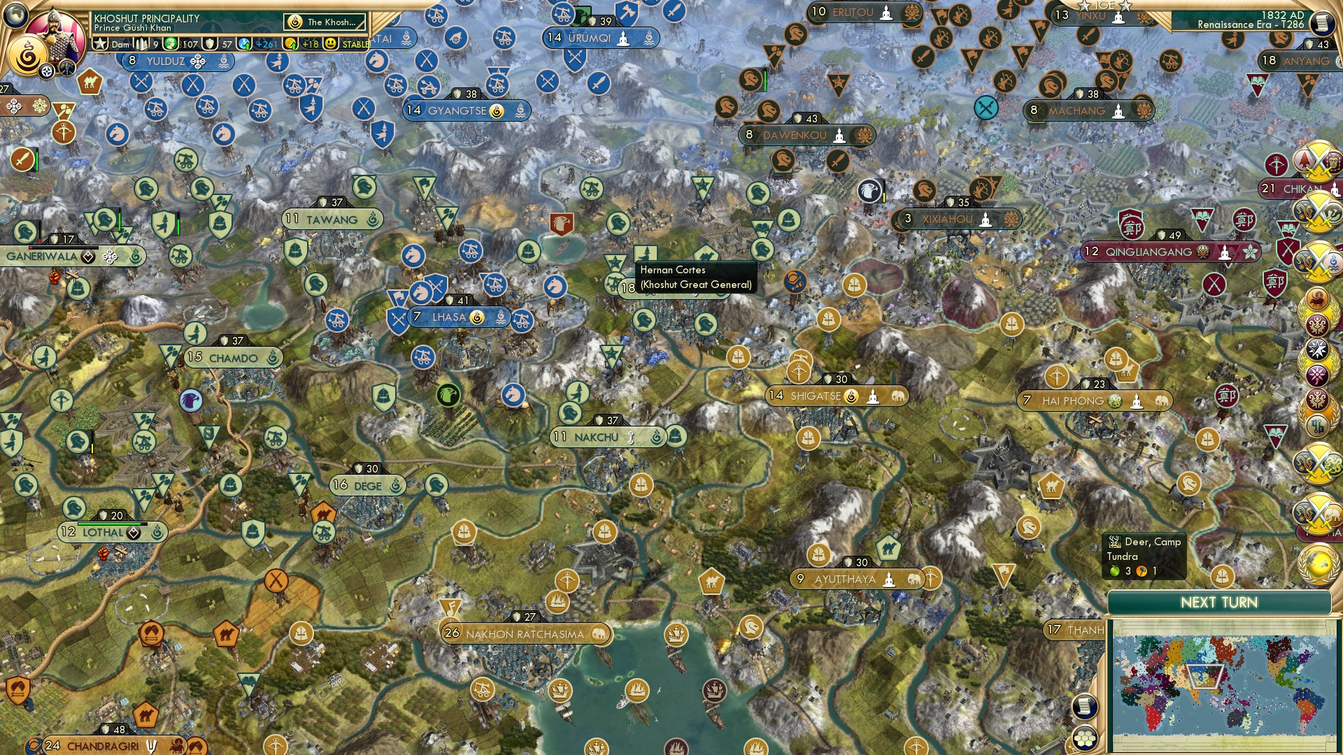 CBR In-Game Screenshot of A conqueror, cruel and brutish