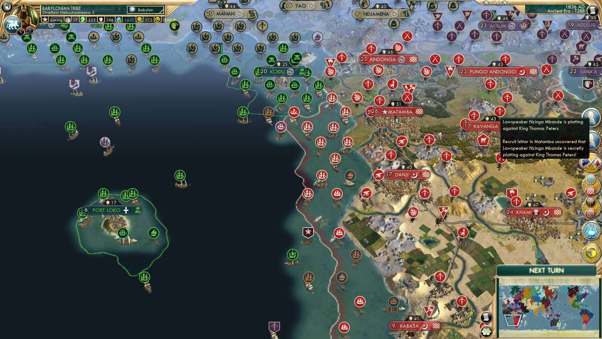 CBR In-Game Screenshot of Naval intrigue