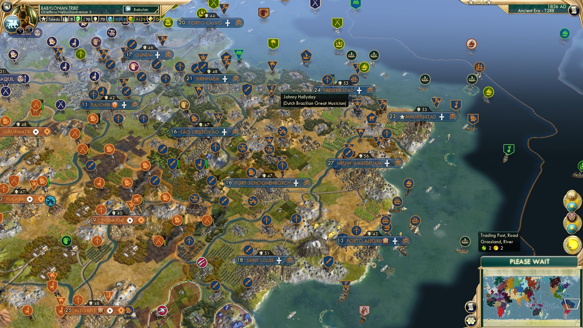 CBR In-Game Screenshot of What good is prod if you spend it on swordsmen in the renaissance era?