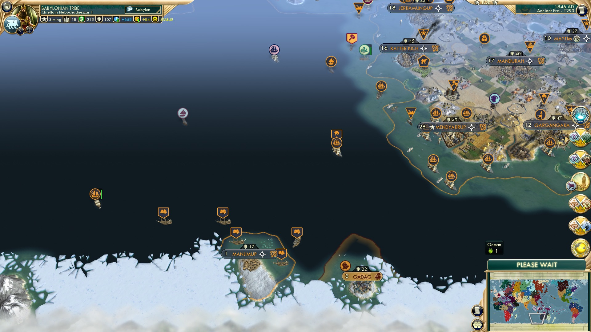 CBR In-Game Screenshot of The Frozen Wastes