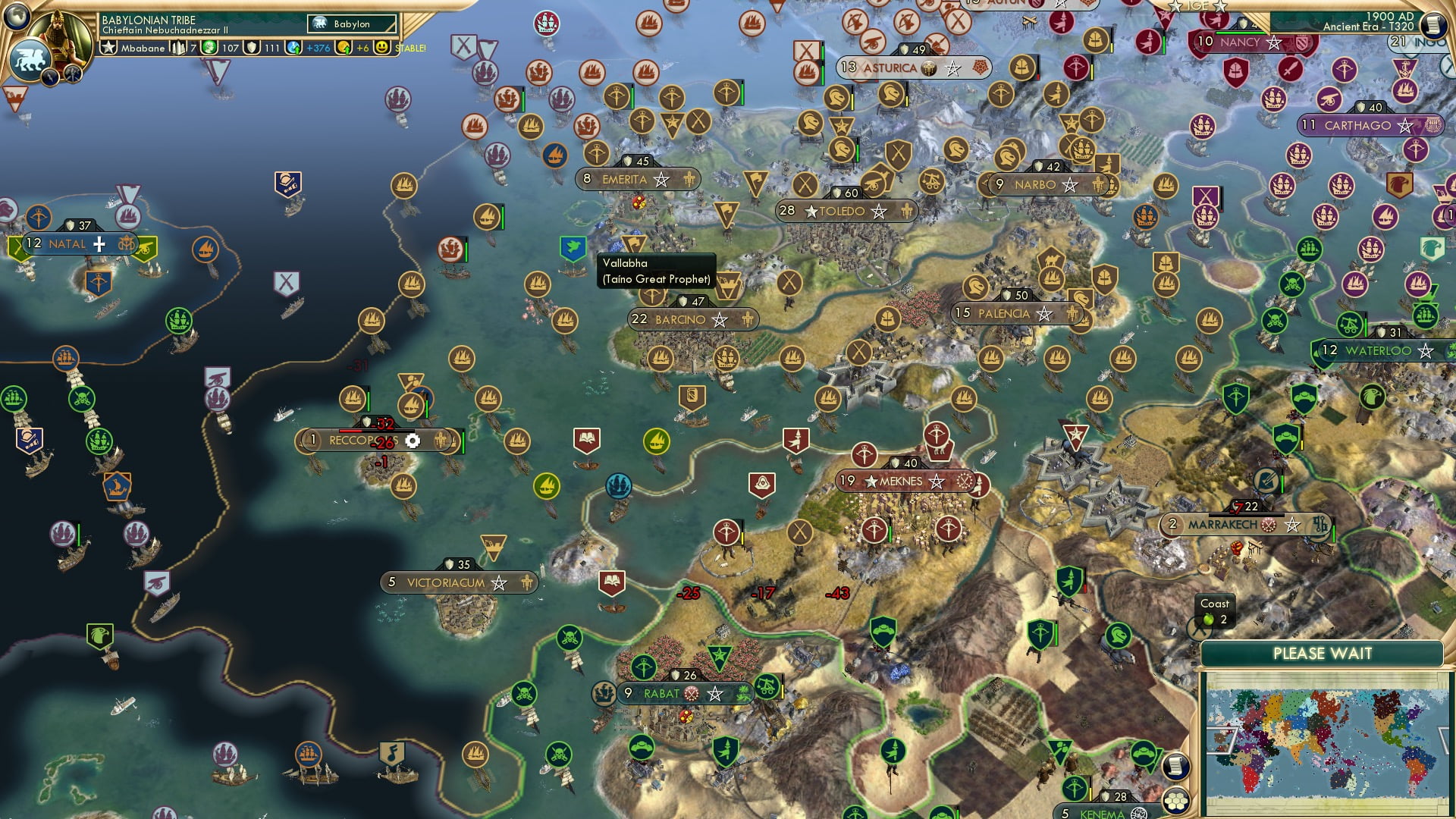 CBR In-Game Screenshot of It may not look like it, but there’s several wars on this slide