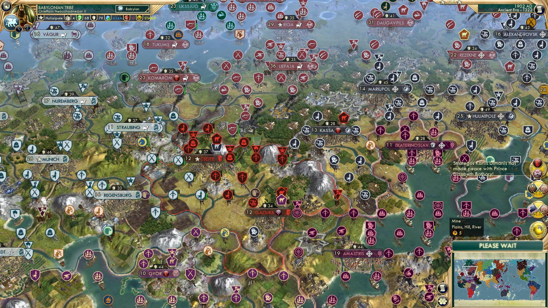 CBR In-Game Screenshot of Central European blues