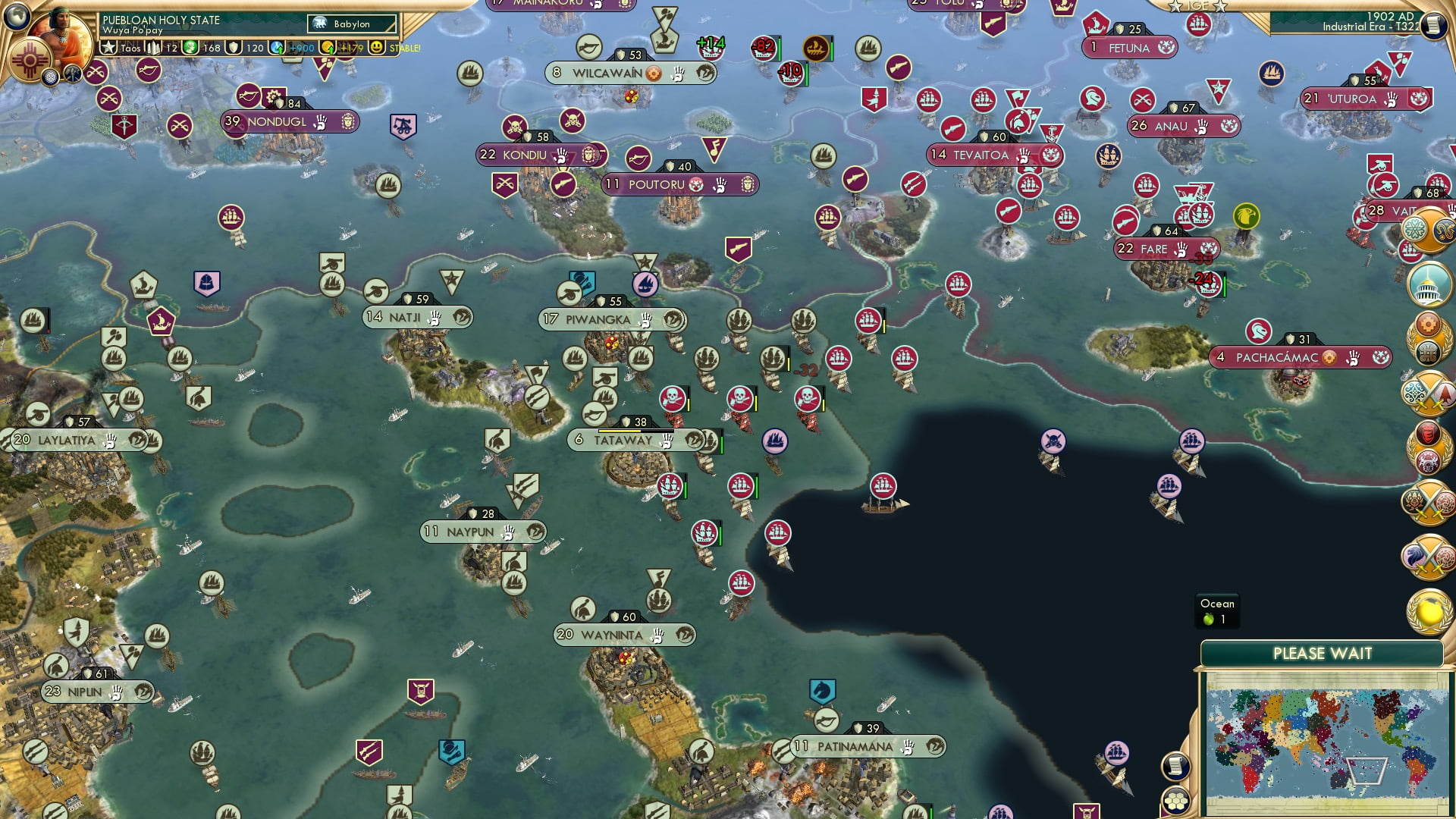 CBR In-Game Screenshot of The Melanesian front