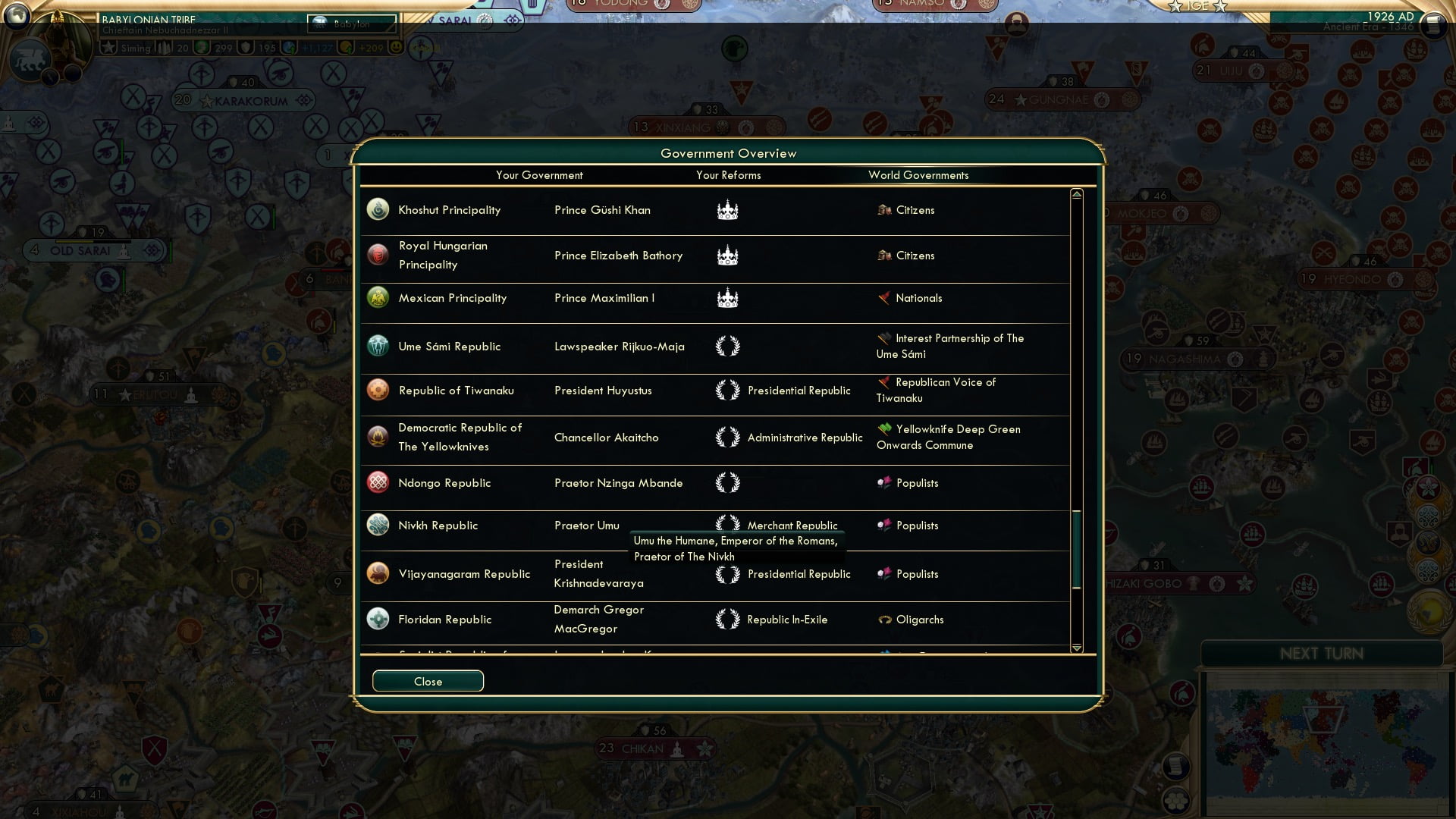 CBR In-Game Screenshot of He can’t go 5 minutes without thinking about the Romans.