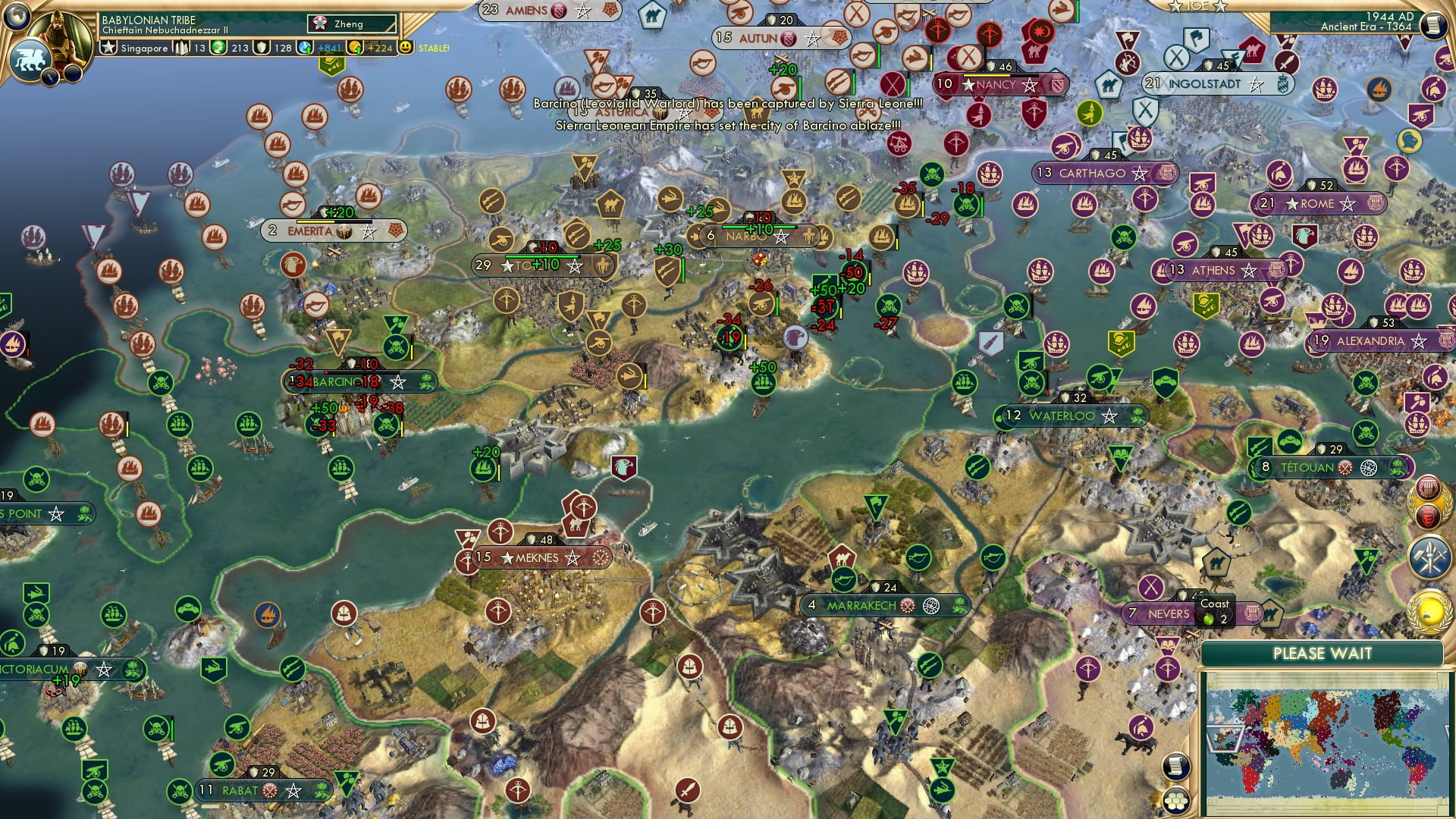 CBR In-Game Screenshot of Barcino Burning