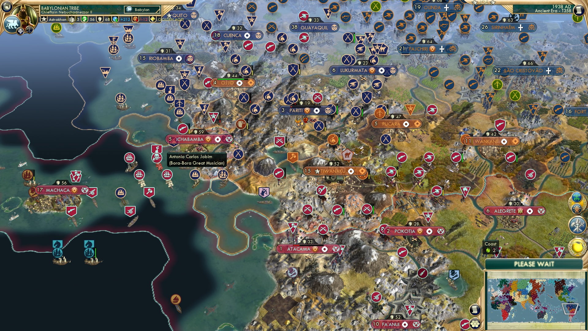 CBR In-Game Screenshot of Chill Beats to Redraw the Borders of South America To