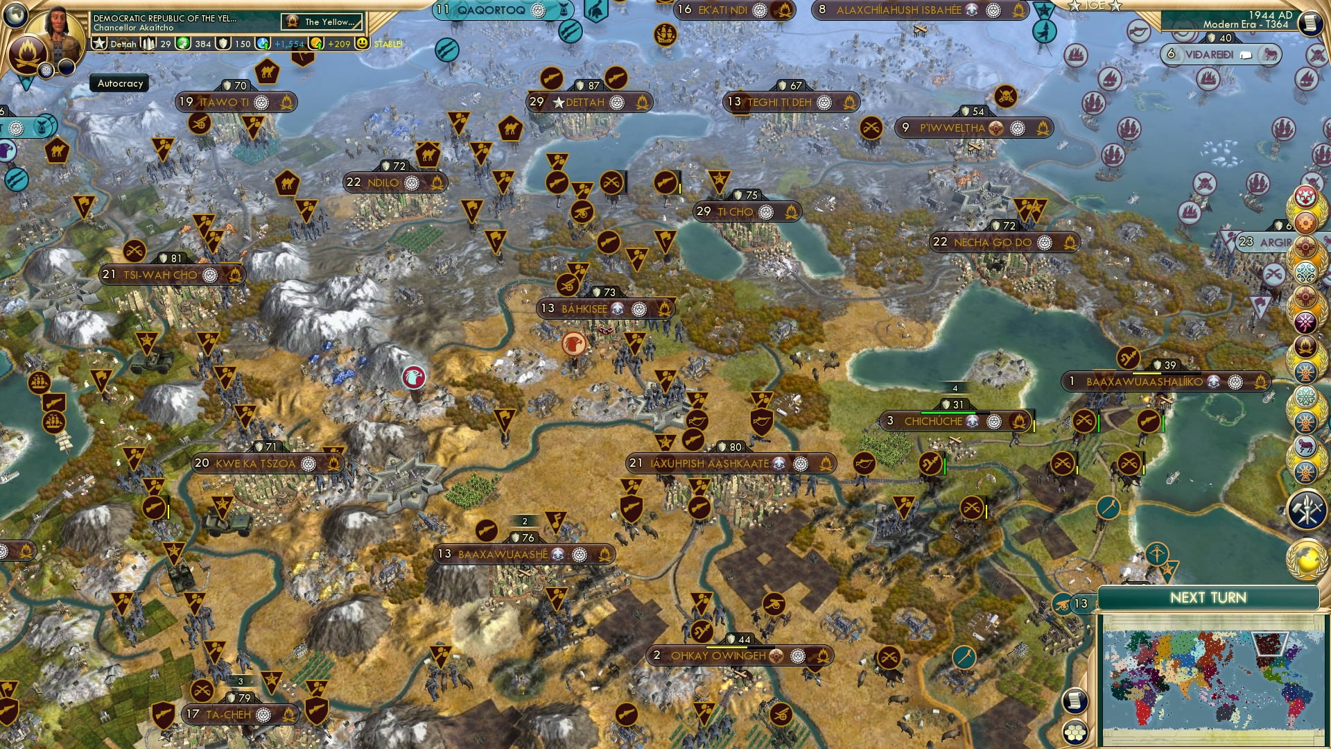 CBR In-Game Screenshot of Yellow Knives, Golden Ambition