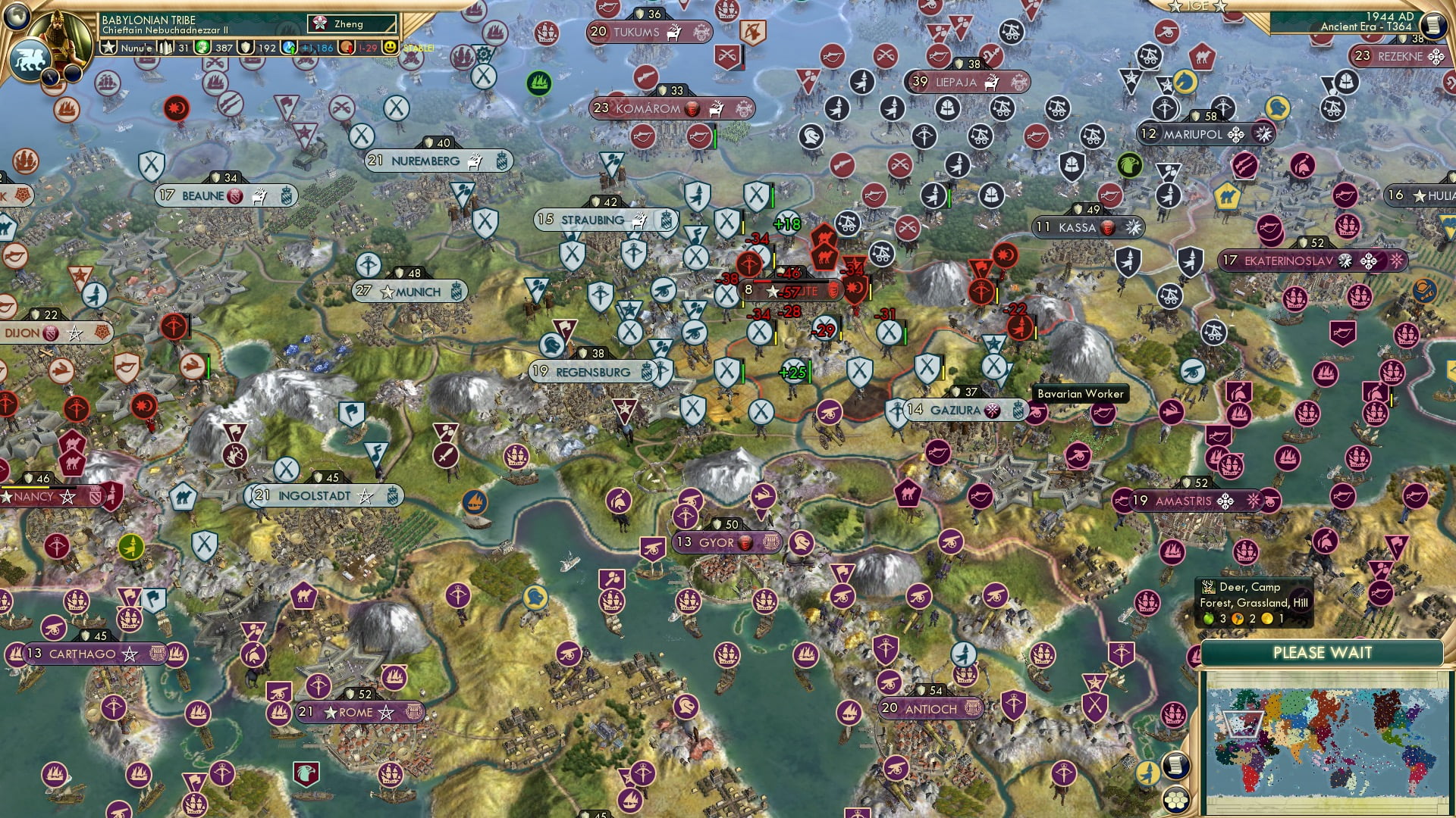 CBR In-Game Screenshot of Preparing the Stake and Garlic