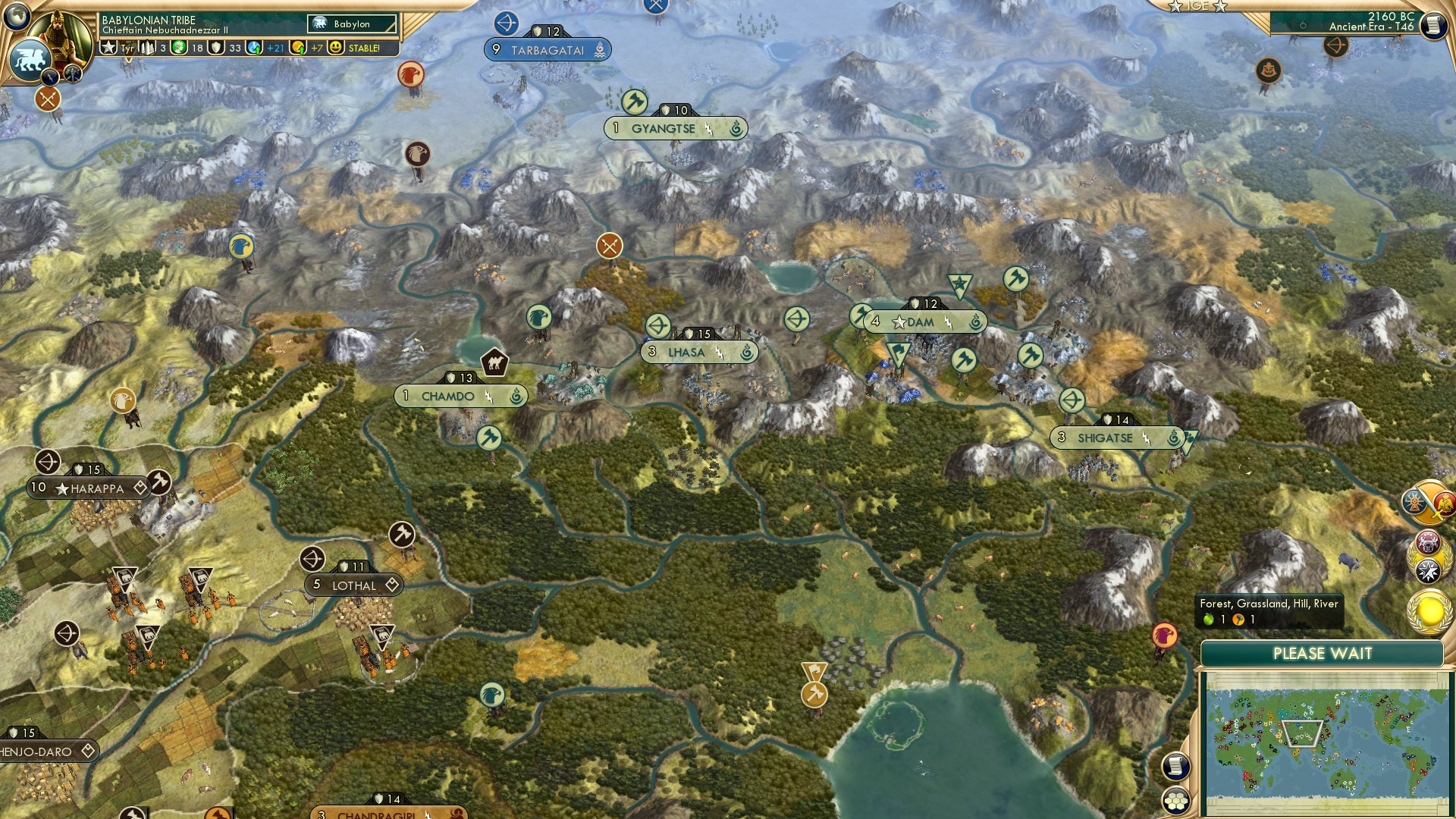 CBR In-Game Screenshot of Mountain Tension