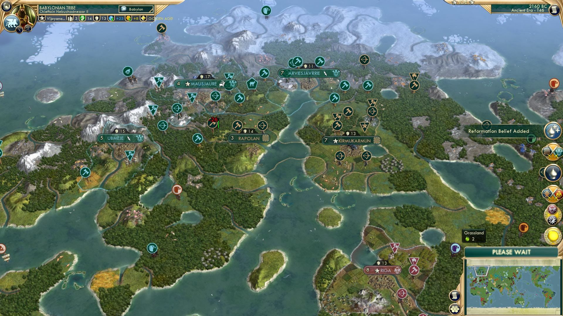 CBR In-Game Screenshot of Scandinavian Scuffle