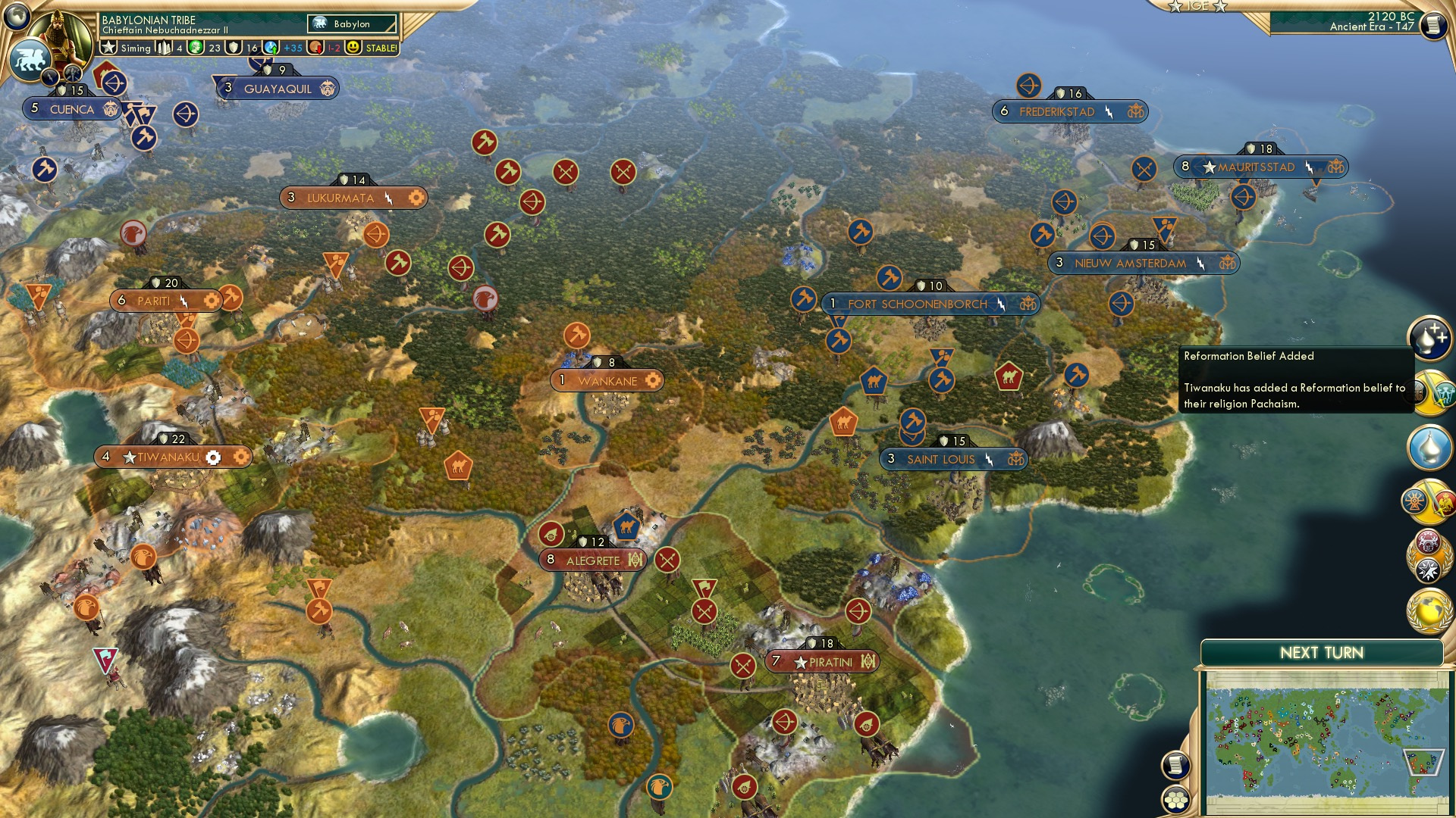 CBR In-Game Screenshot of Altitude Sickness