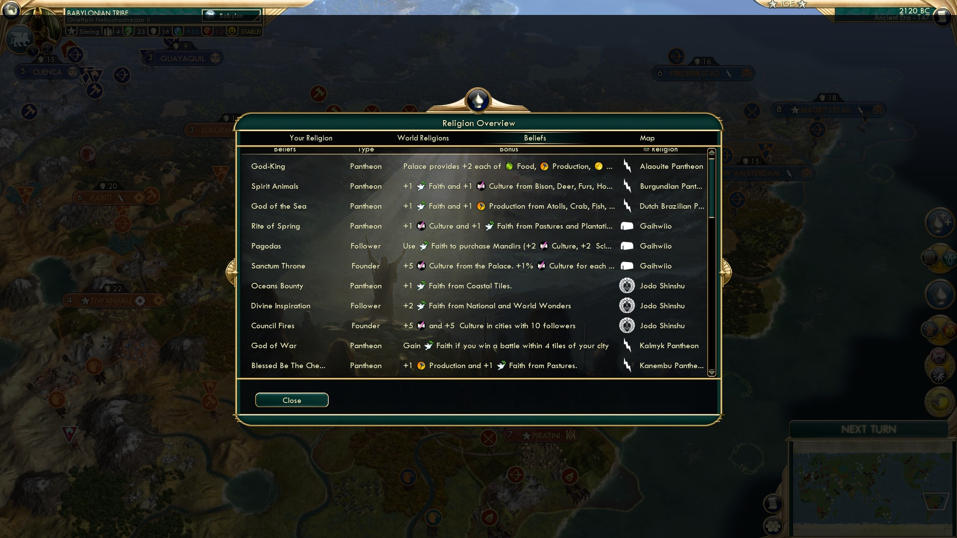 CBR In-Game Screenshot of Long House, Longer Beliefs