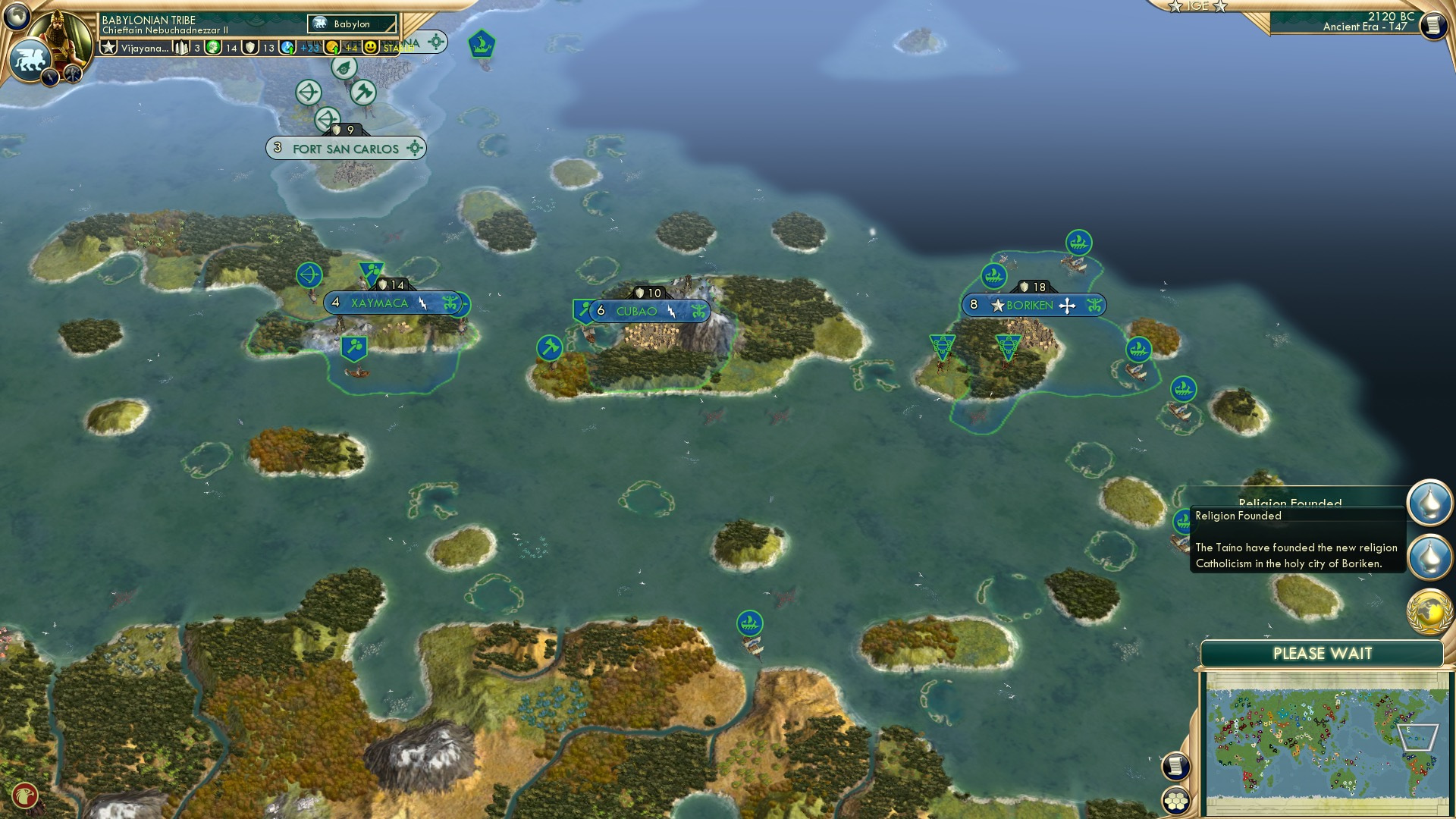 CBR In-Game Screenshot of Caribbean Christ