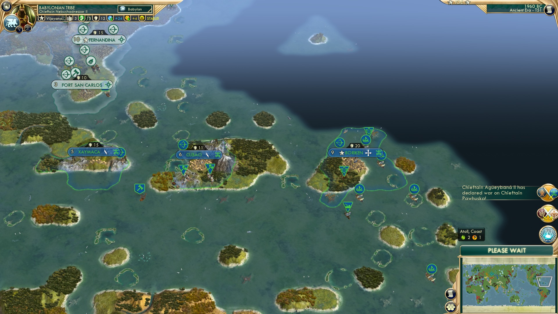 CBR In-Game Screenshot of Triremes of the Caribbean