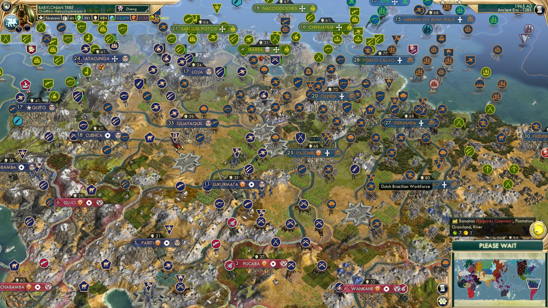 CBR In-Game Screenshot of Most competent latin american leader