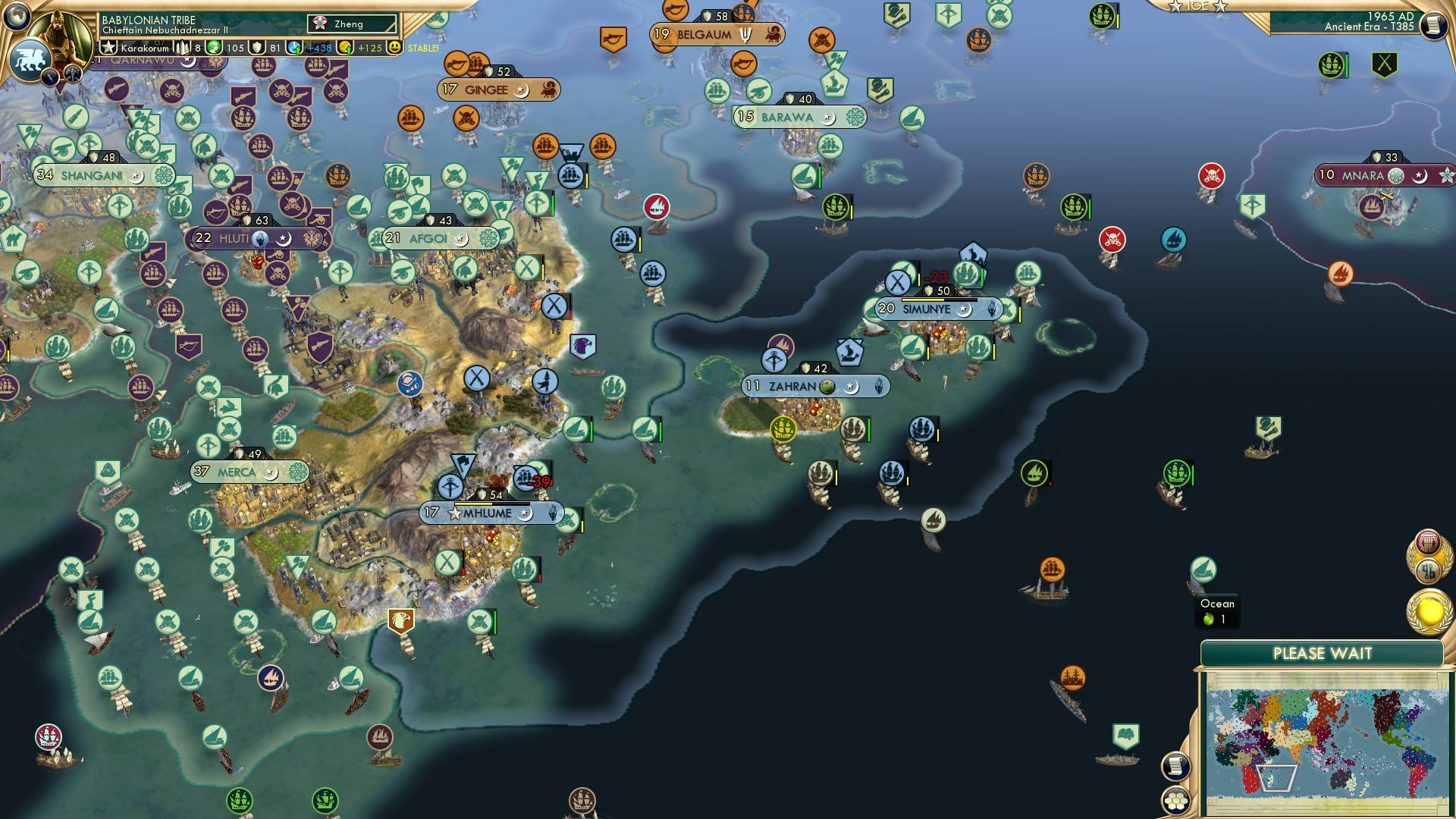 CBR In-Game Screenshot of Sharks Circling