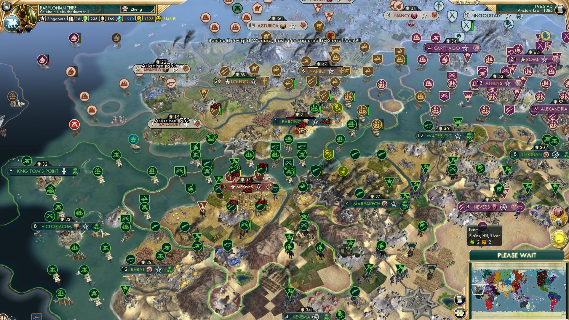 CBR In-Game Screenshot of Partisan Fumbles