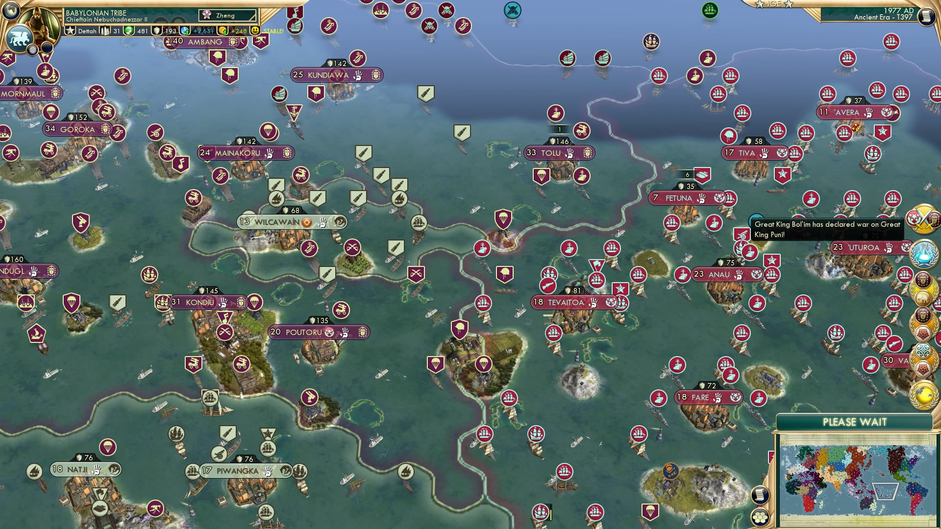CBR In-Game Screenshot of The Great Pacific War, again, again