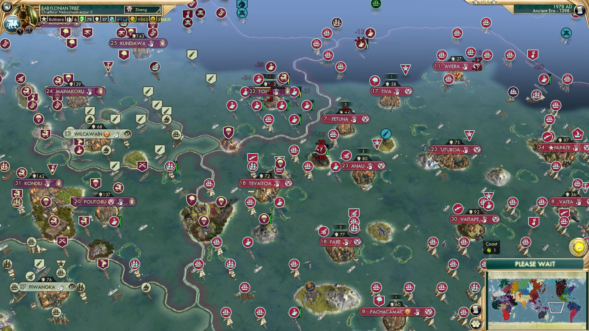 CBR In-Game Screenshot of Bora-Bora in the face of danger