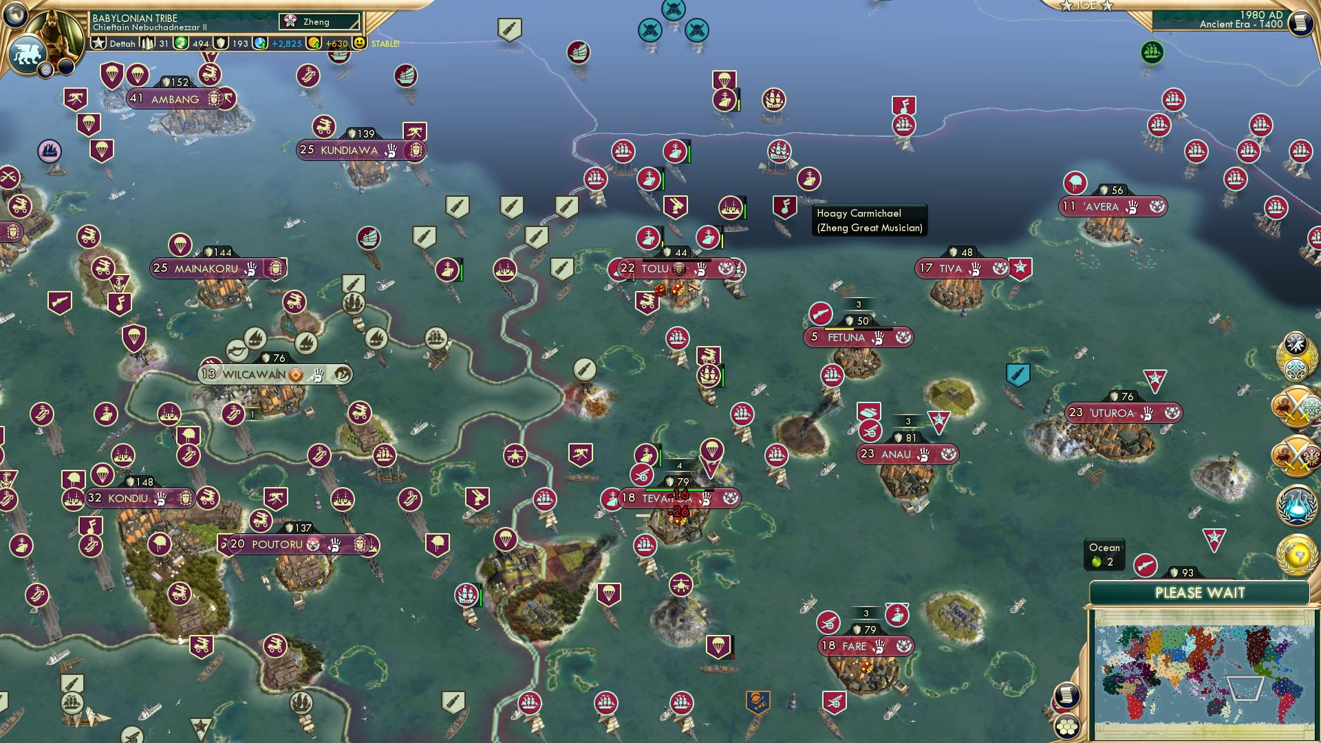 CBR In-Game Screenshot of Carmichael on a boat, how confusing