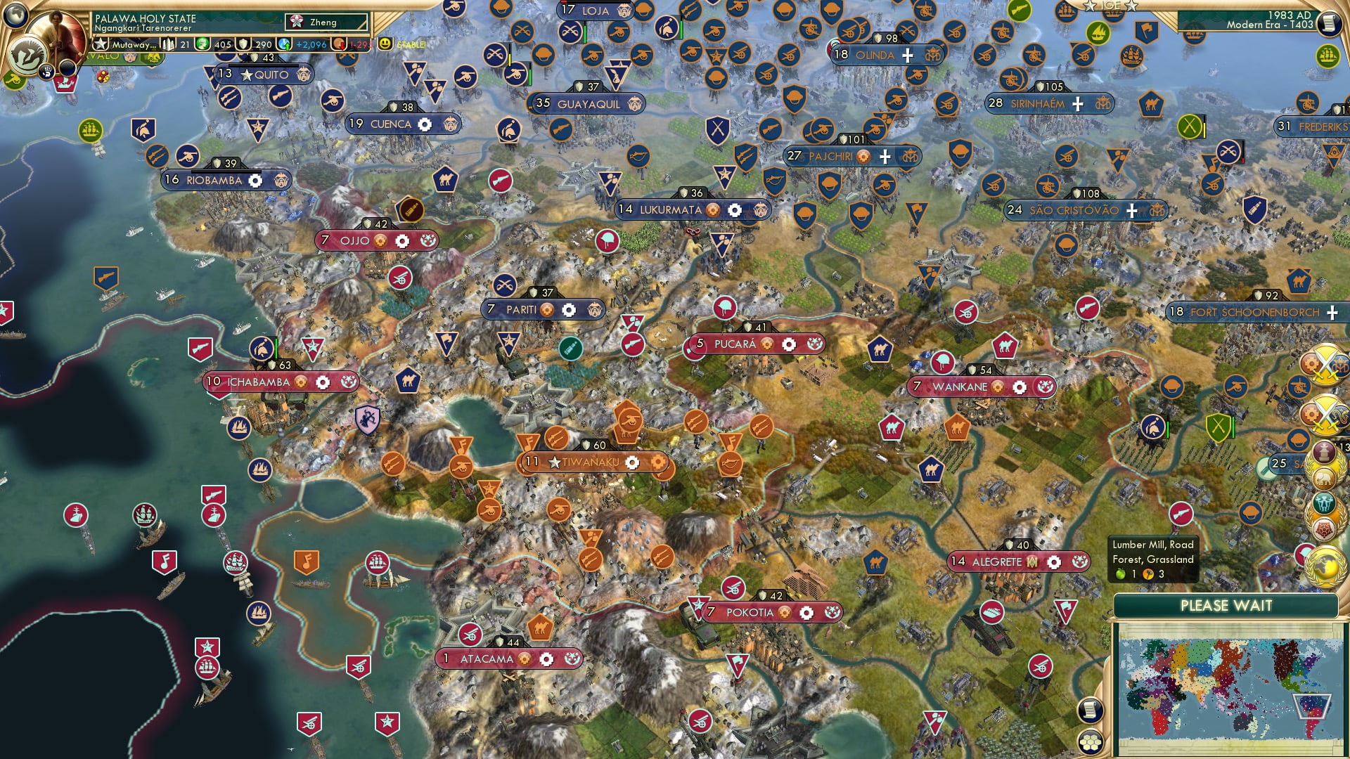 CBR In-Game Screenshot of Tiwanaku tension