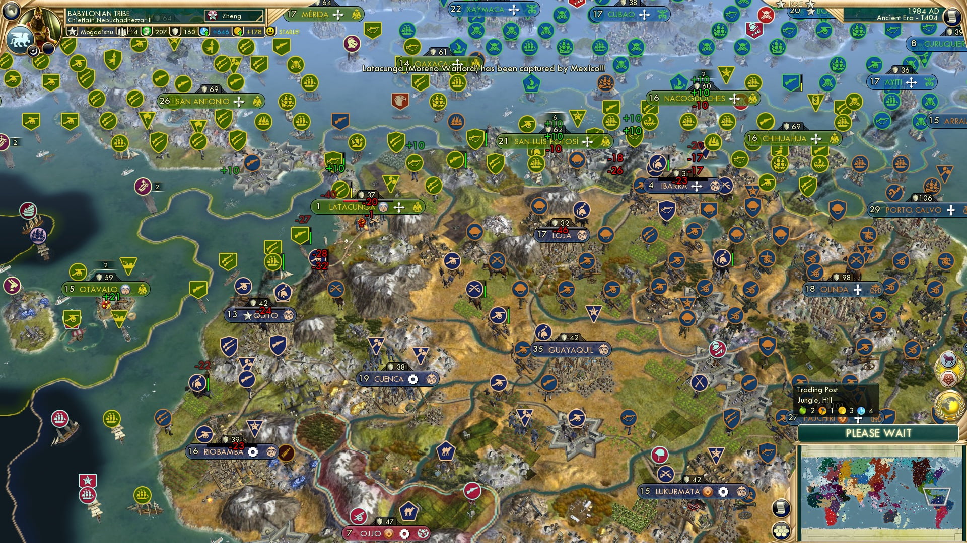 CBR In-Game Screenshot of Late in Latacunga