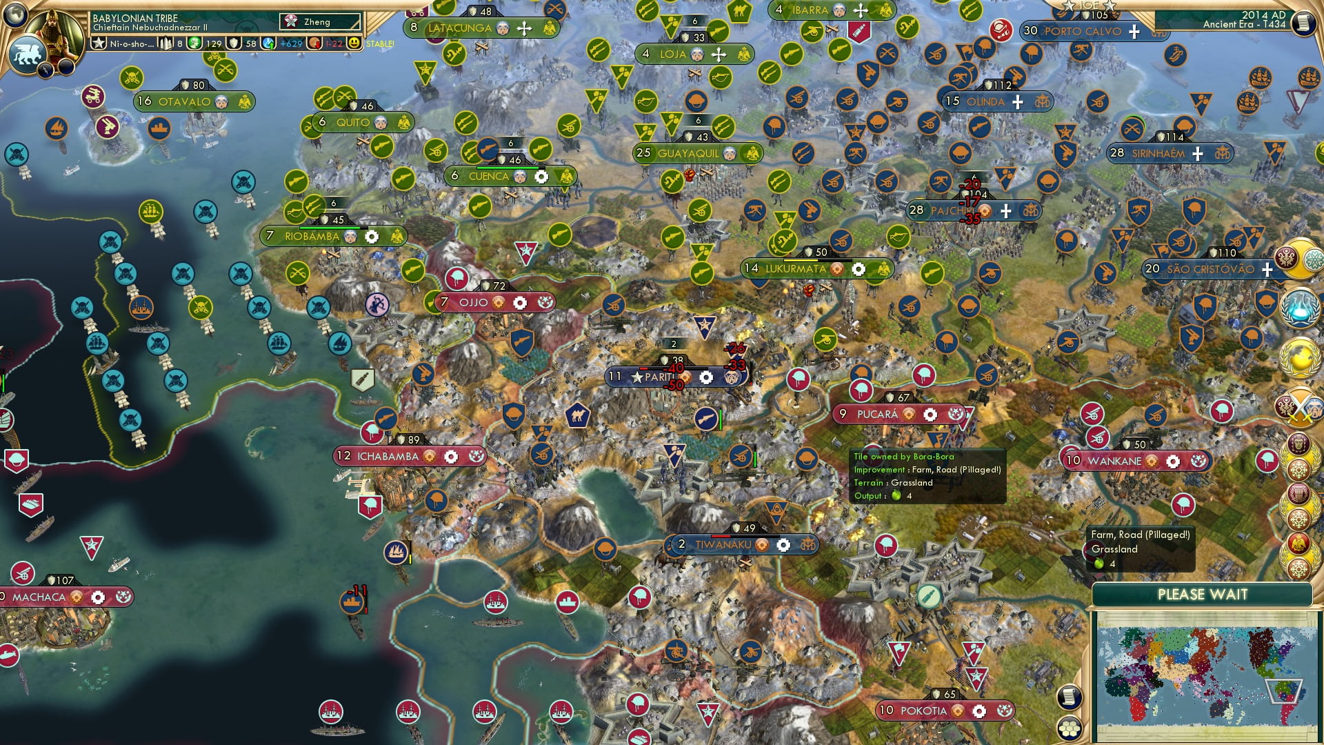 CBR In-Game Screenshot of No Continent for Small Civs
