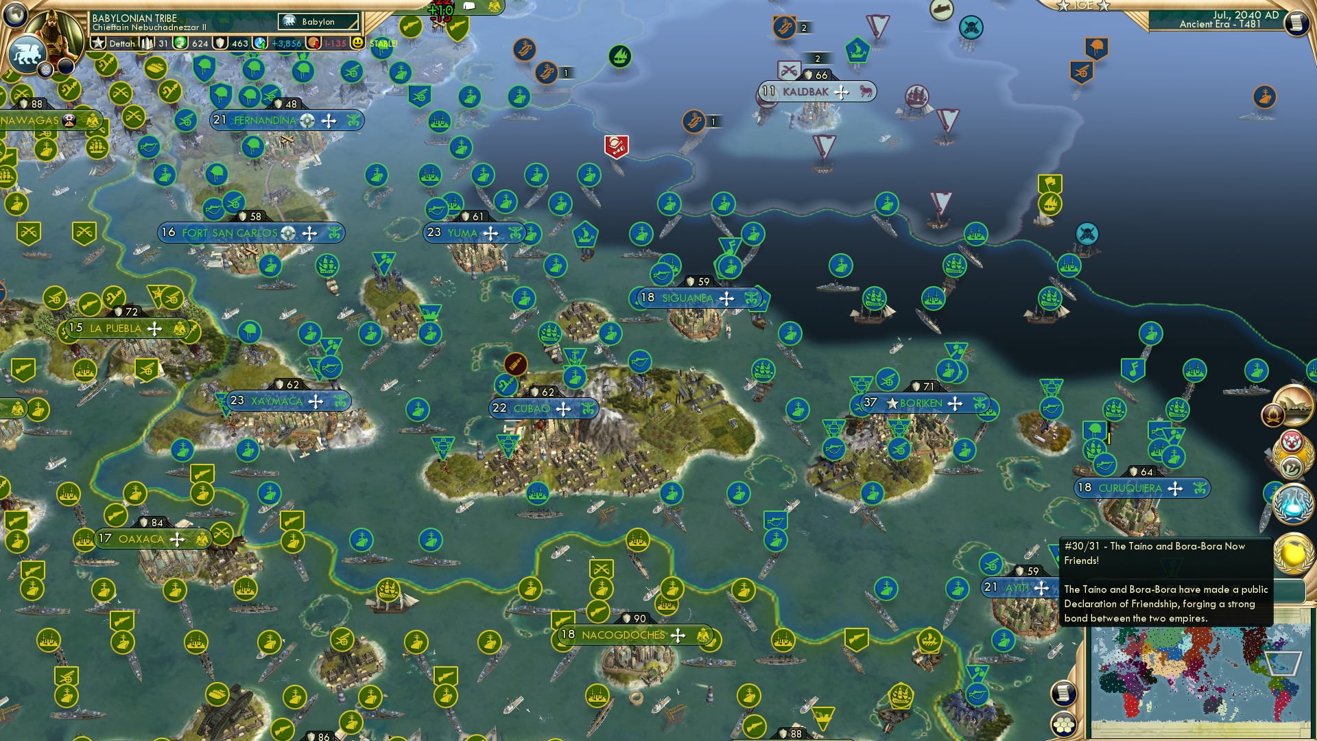 CBR In-Game Screenshot of Caribbean Interlude