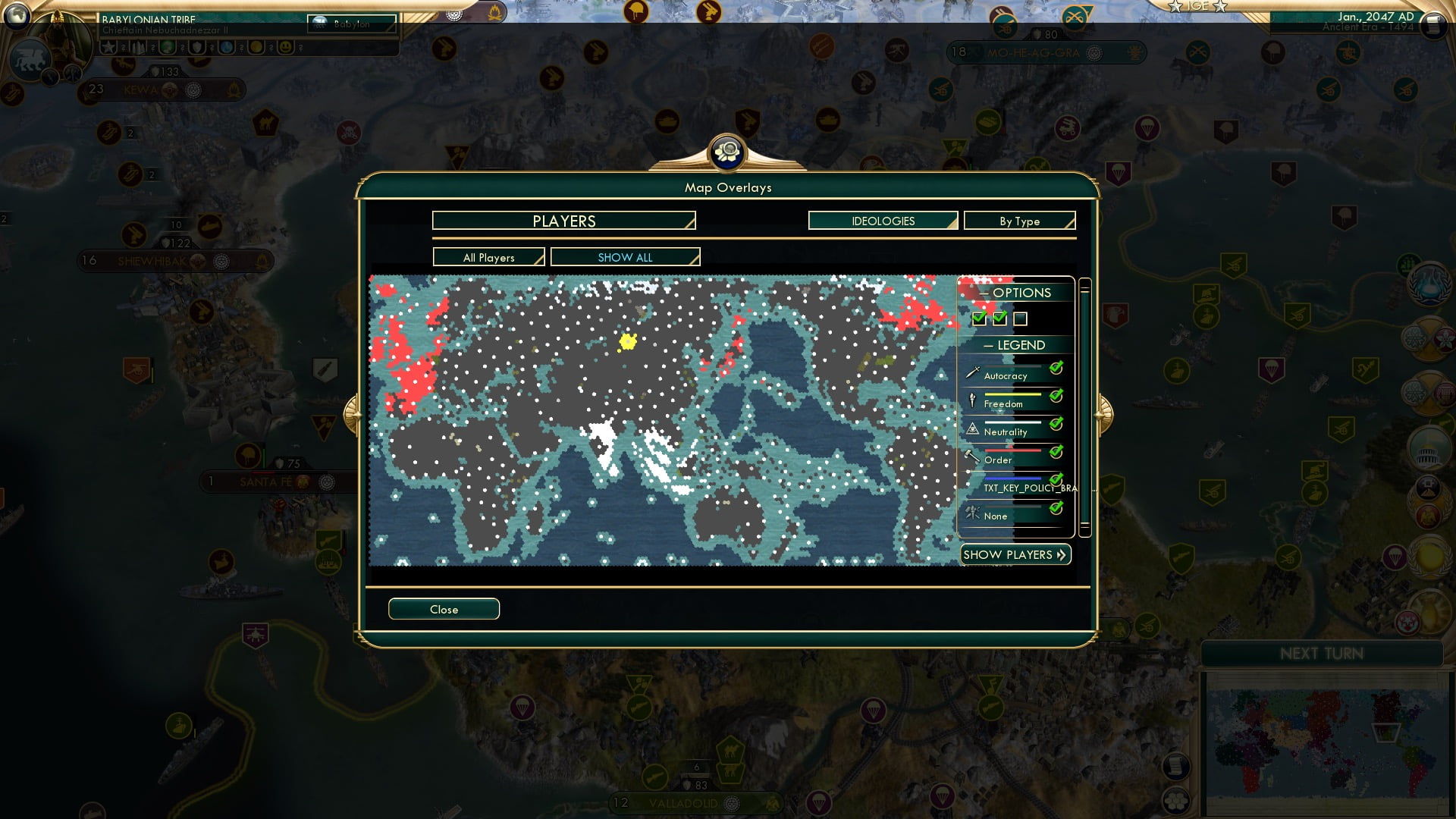 CBR In-Game Screenshot of Ideology