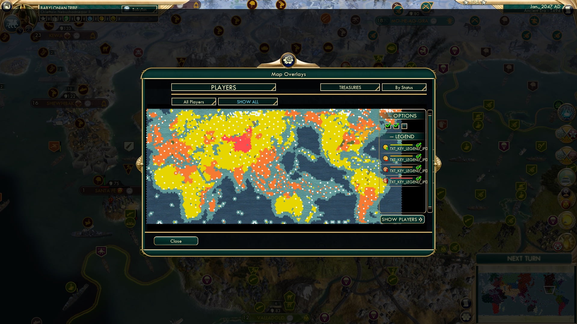 CBR In-Game Screenshot of Economy